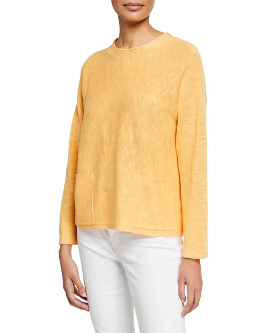 Eileen Fisher Linen Cotton Sweater Neiman Marcus