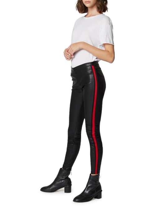 Oui S Black Pull On Vegan Leather Leggings 71726 9990 main image 0