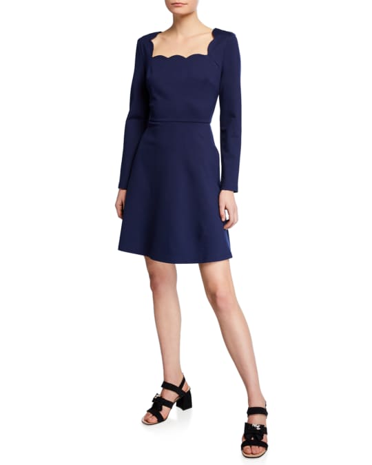 Kate spade sales scallop ponte dress