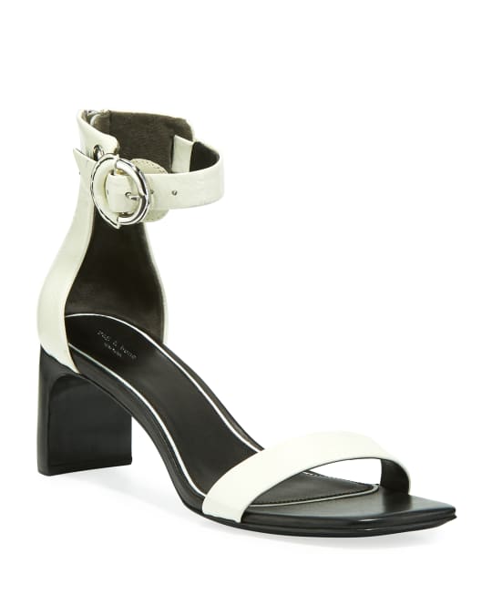 Rag & Bone Ellis Patent Ankle-Strap Sandals | Neiman Marcus