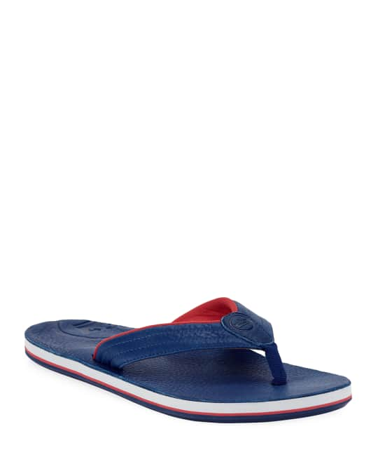 Hari Mari x Peter Millar Men's Leather Thong Sandals | Neiman Marcus