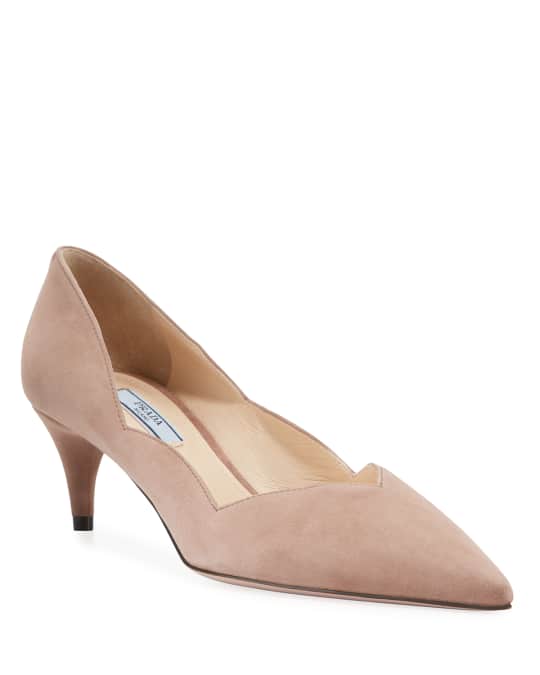 Prada store scalloped heels