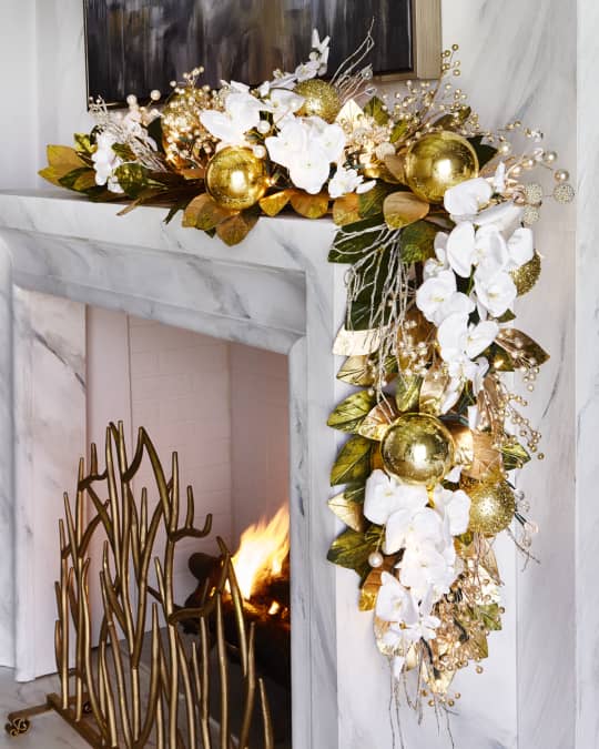 Gold Christmas 6' Prelit Garland