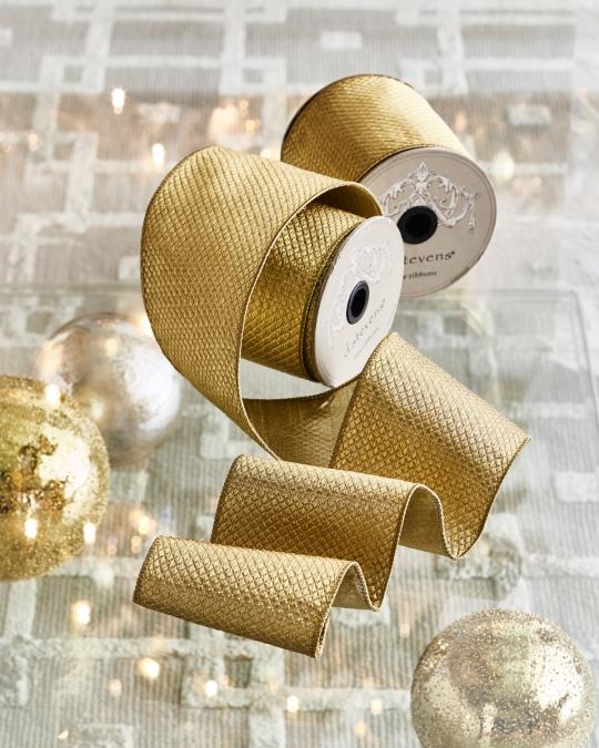 D. Stevens Diamond Metallic Ribbon | Neiman Marcus
