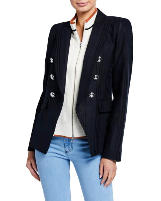 Veronica Beard Miller Striped Dickey Jacket Neiman Marcus