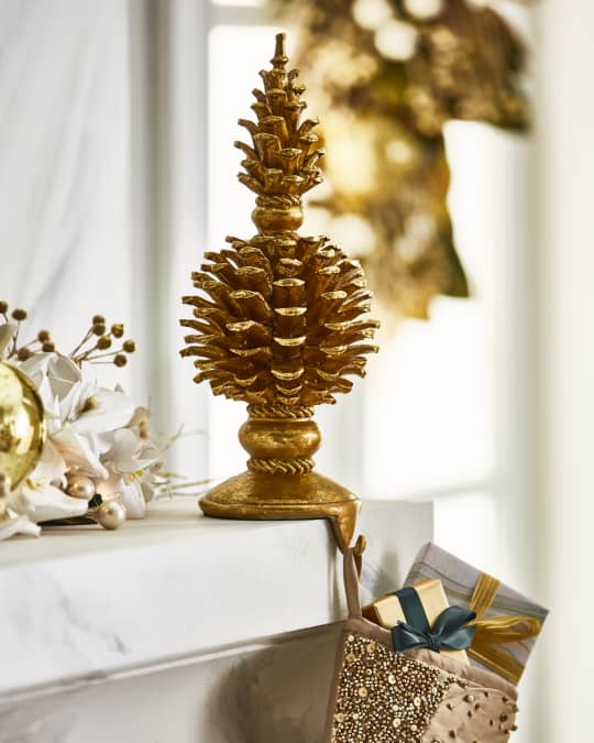 Pine Cone Stocking Holder Neiman Marcus