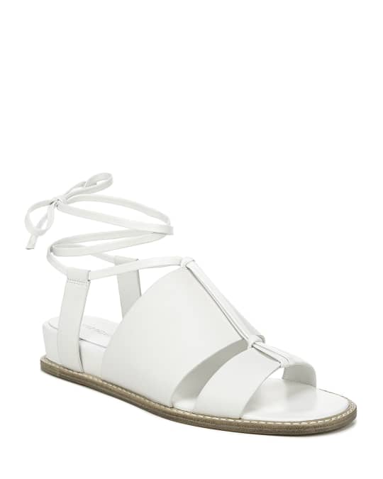 Vince Forster Flat Ankle-Tie Sandals | Neiman Marcus