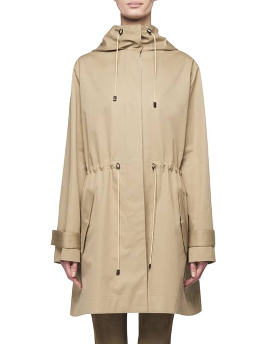 THE ROW Haze Hooded Anorak Raincoat | Neiman Marcus
