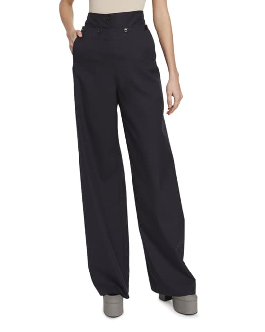 Givenchy High-Waist Tapered Trousers - Bergdorf Goodman