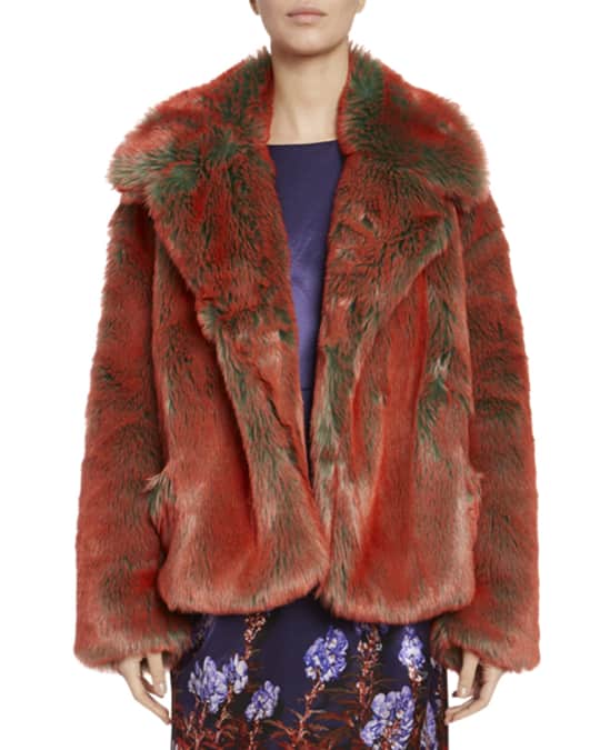 Dries van top noten faux fur