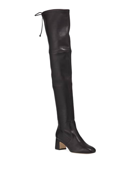 Stuart Weitzman Kirstie 60mm Napa Leather Over-The-Knee Boots | Neiman ...