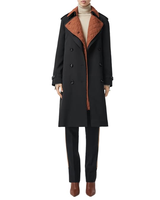 Burberry Failand Modular Wool Trench Coat with Removable Warmer