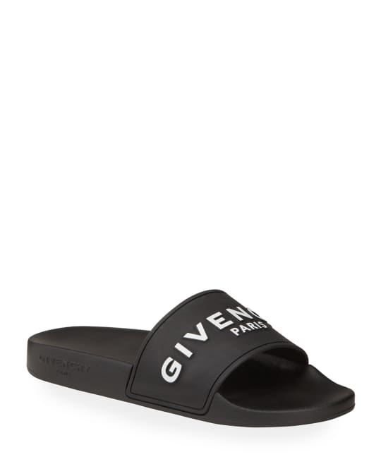 Givenchy Logo Rubber Slide Sandal | Neiman Marcus