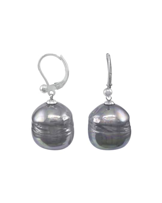 Majorica baroque pearl drop earrings on sale