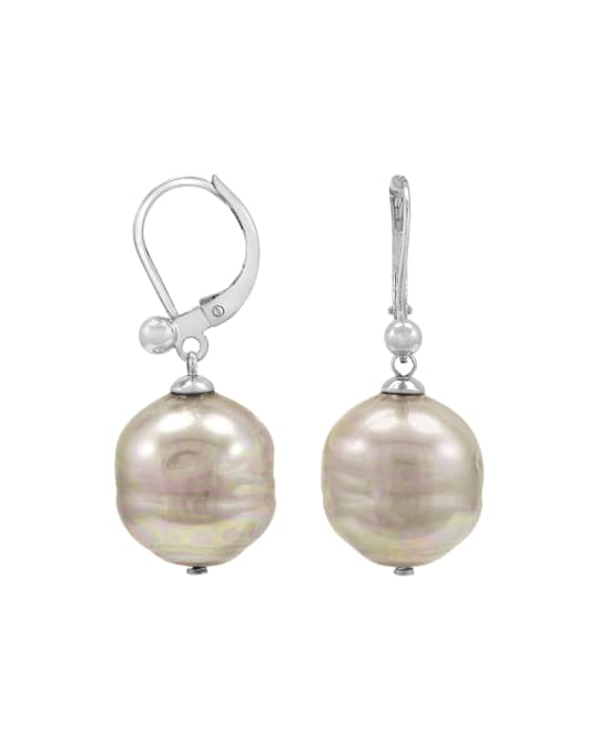 Majorica baroque pearl drop earrings online