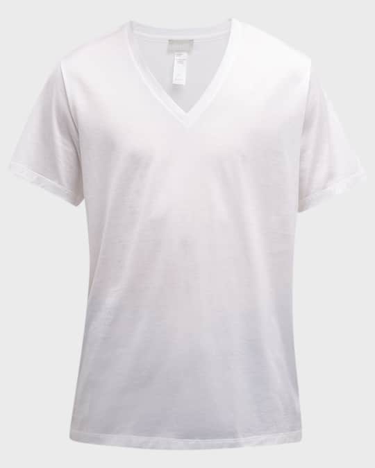 Cotton Sporty V-Neck T-Shirt
