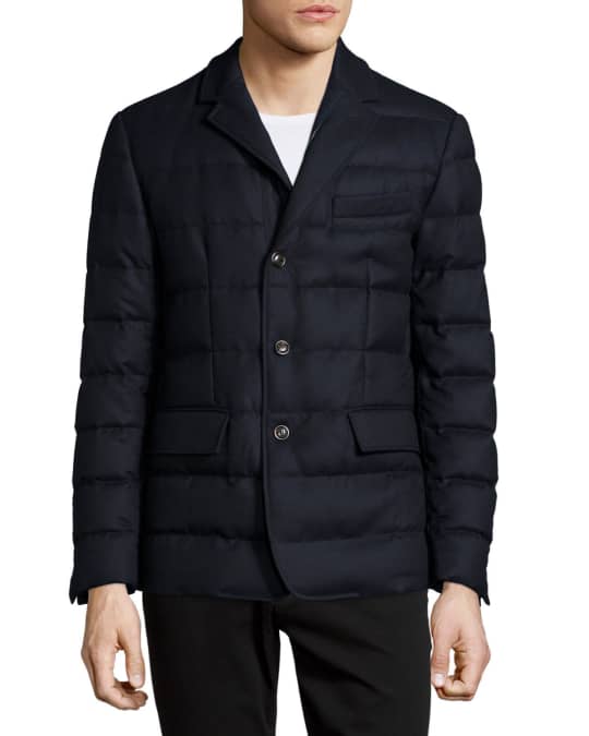 Moncler Rodin Quilted Button-Down Jacket | Neiman Marcus