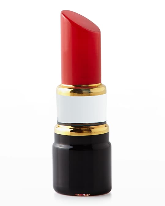 Kosta Boda Make Up Lipstick Red: Scultura In Vetro A Forma Di Rossetto | Design Ã…sa Jungnelius, Altezza 21 Cm
