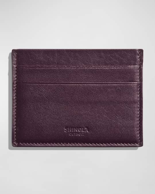 Shinola Men's Five-Pocket Leather Card Case | Neiman Marcus