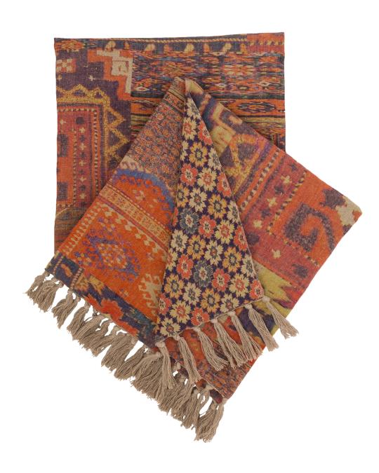 Pine Cone Hill Anatolia Print Throw | Neiman Marcus