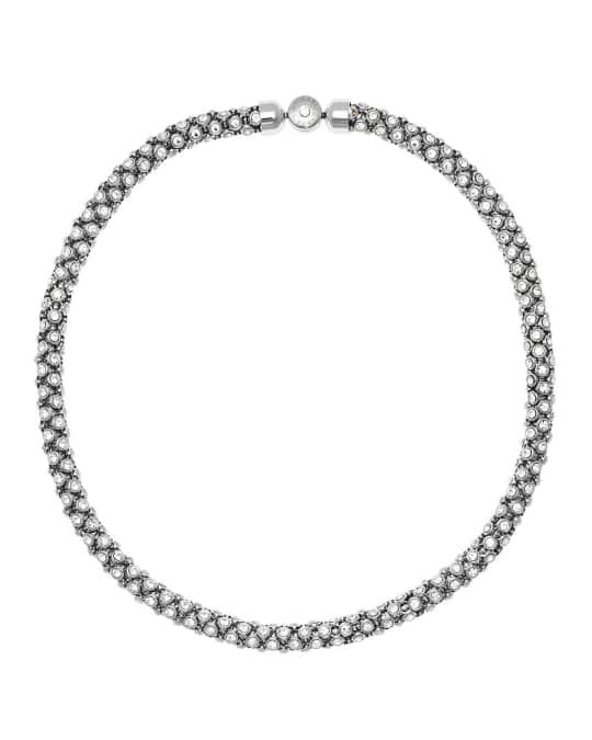 Michael Kors Park Avenue Mesh Crystal Necklace
