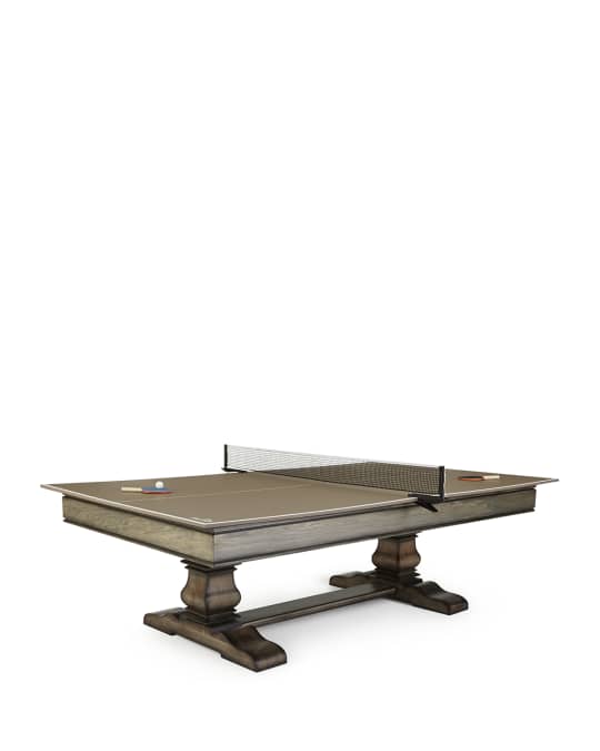 Huntley Pool Table with Table Tennis Conversion Set Neiman Marcus