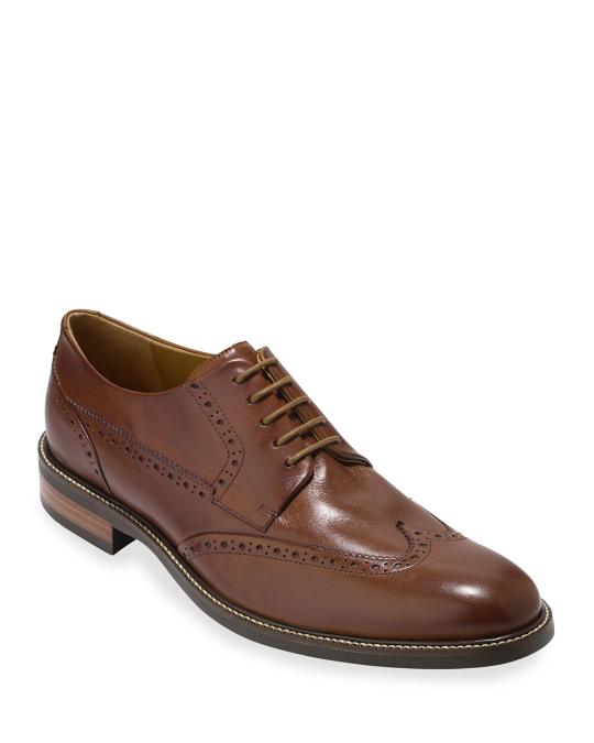 Cole Haan British Tan Warren\' Wingtip Oxford COLE HAAN Cole Haan Mens Warren Wing OX Dress Shoes 9M British Tan  main image 4