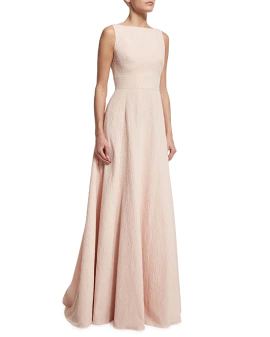 Lela Rose Sleeveless V-Back Gown | Neiman Marcus