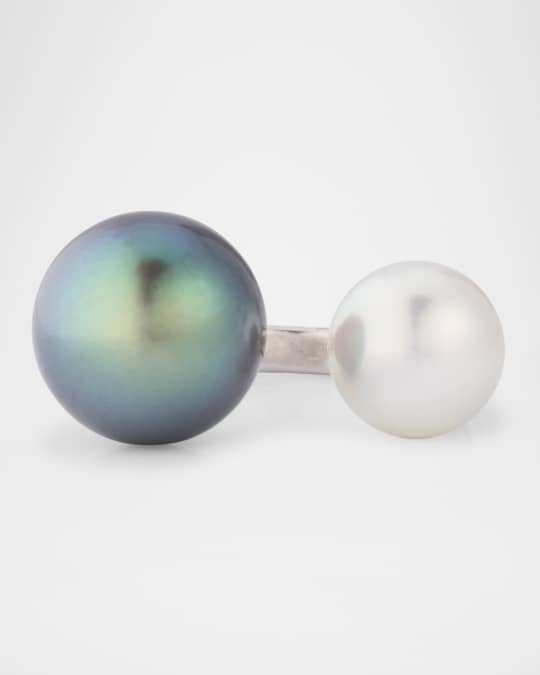Mono Open Tahitian & South Sea Pearl Ring Size 6