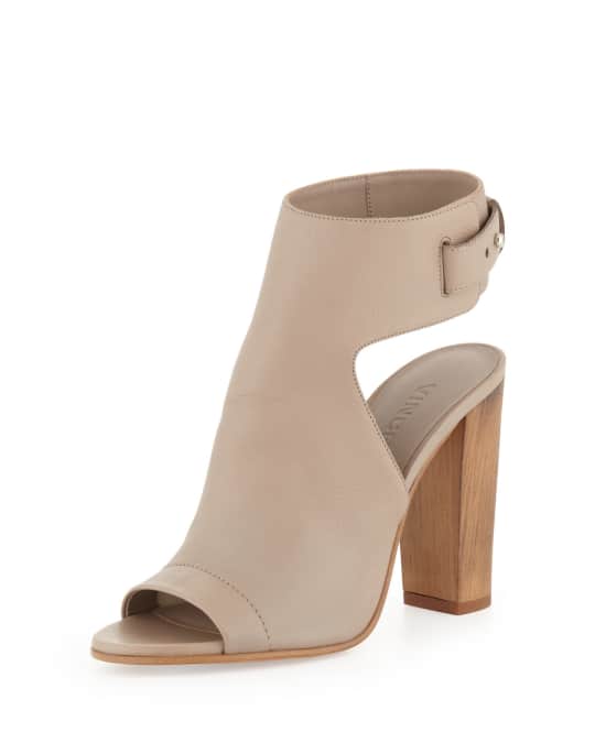 Vince addie open discount toe booties