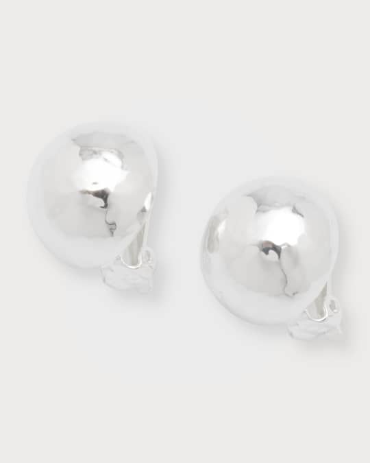 Ippolita Pinball Clip Earrings in Sterling Silver Neiman Marcus