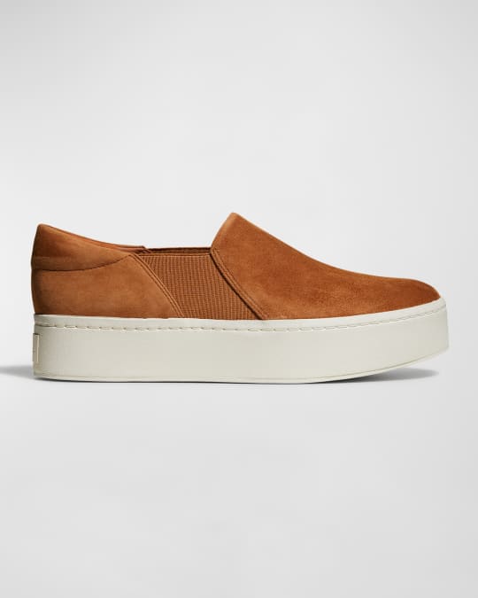 Vince Warren Suede Platform Skate Sneakers | Neiman Marcus