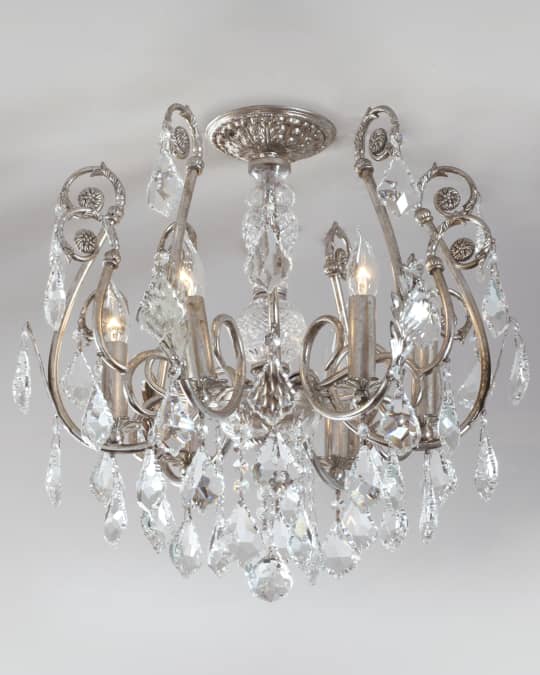 Mini Chandelier Flush-Mount Light Fixture