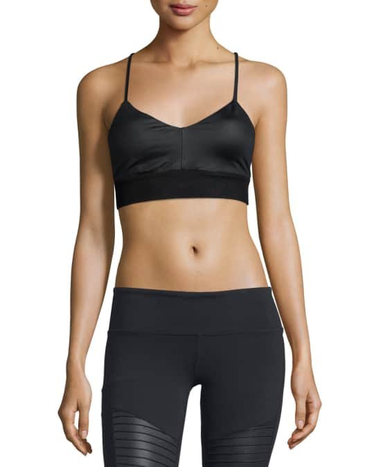 Alo Yoga Strappy Back Movement Bra Black Medium