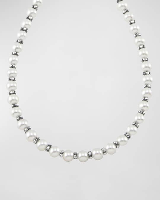 Kinder Sterling Silver & Pearl Necklace