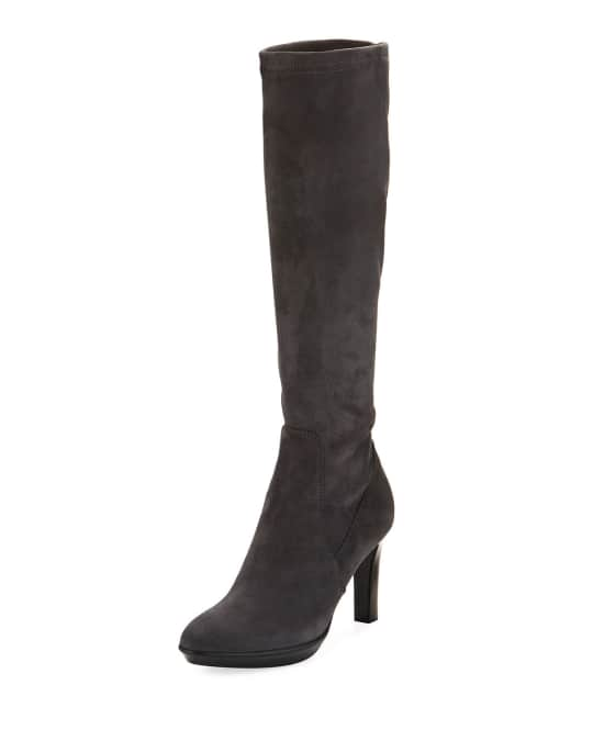 Aquatalia Rumbah Weatherproof Suede Knee Boot | Neiman Marcus