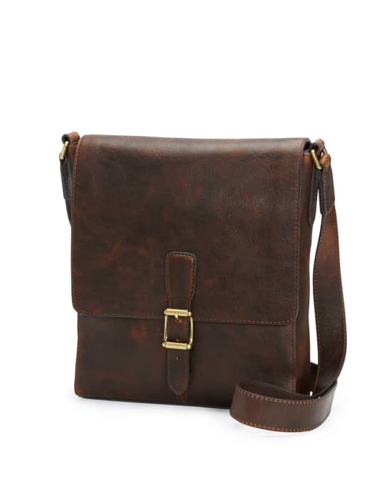 Frye Logan Small Leather Messenger Bag Neiman Marcus