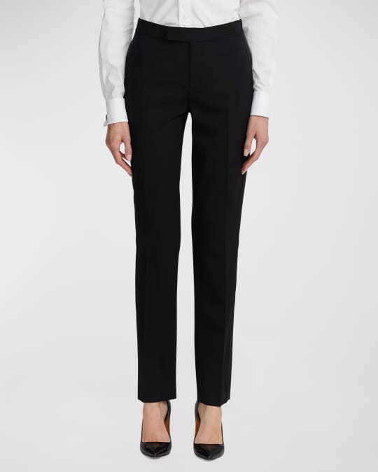 Ralph Lauren Collection Seth Skinny-Leg Tuxedo Pants | Neiman Marcus