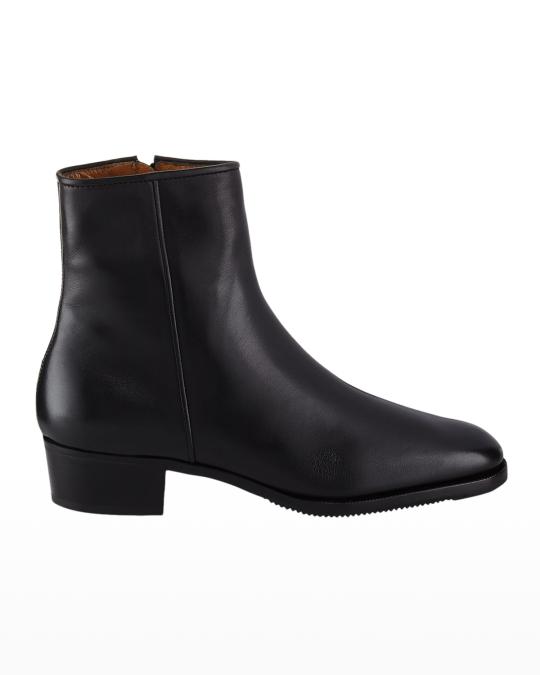 GRAVATI LEATHER BOOTS Gravati Leather Rain Boots - Black Boots, Shoes - WGT24090  main image 3