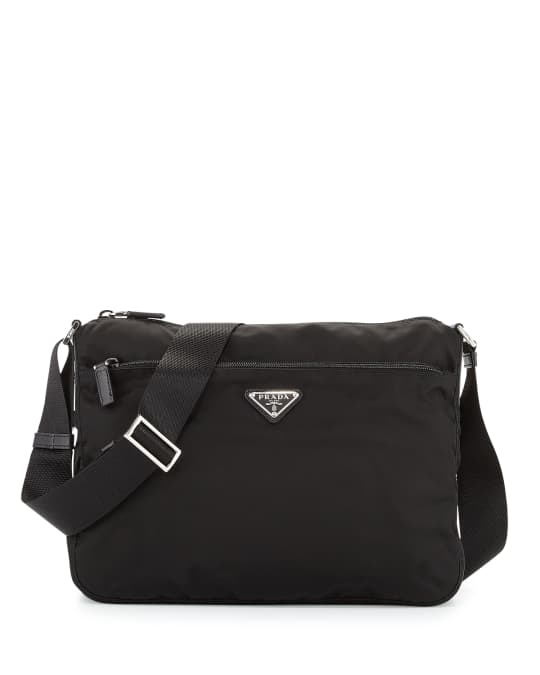 PRADA Large Nylon Crossbody Bag Black-US