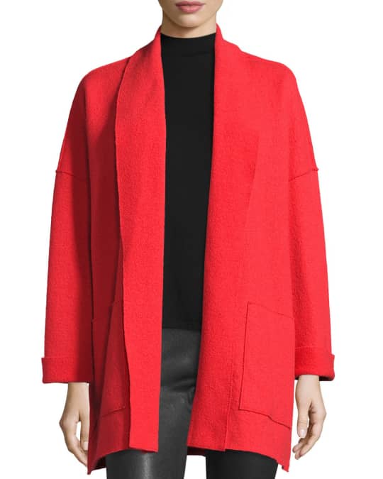 Eileen fisher lightweight sale boiled wool kimono jacket