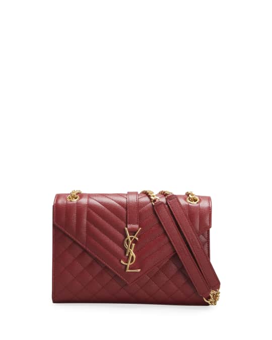 Saint Laurent Monogram YSL Matelasse Leather Card Case Neiman Marcus