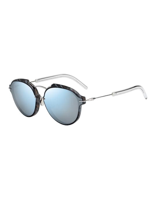 Dior eclat discount notched mirrored sunglasses