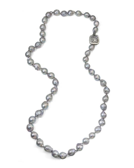 Mixed Baroque Pearl Necklace, 32"