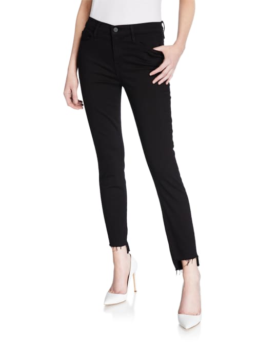 Frame le skinny de jeanne stagger hem jeans sale