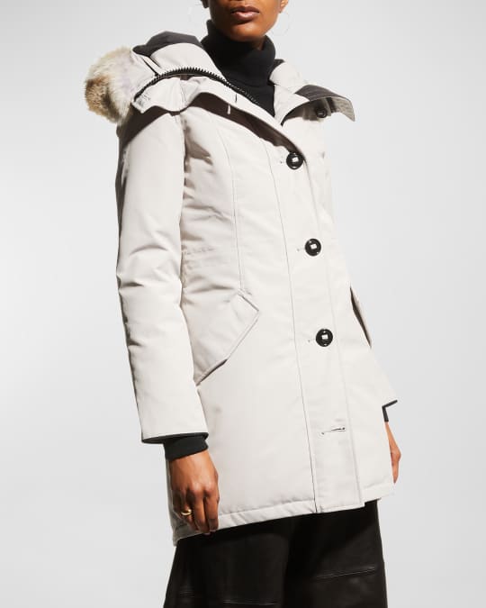 Rossclair fur trim down parka online