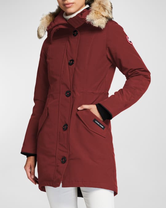 Canada goose rossclair fur trim cheap down parka