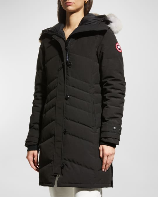 Canada goose lorette fur-hood shop down parka