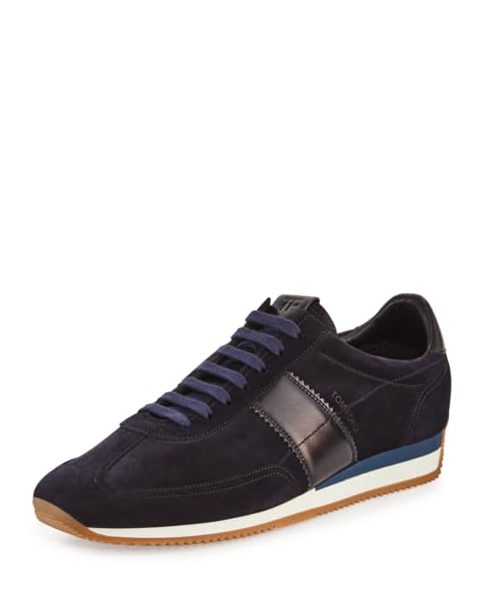 TOM FORD Men's Orford Suede Trainer Sneakers | Neiman Marcus