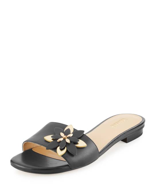 Michael kors floral slide sandals best sale
